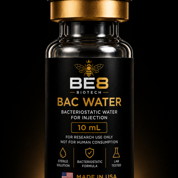 BAC WATER | BE8 Research Peptides | Made in the USA