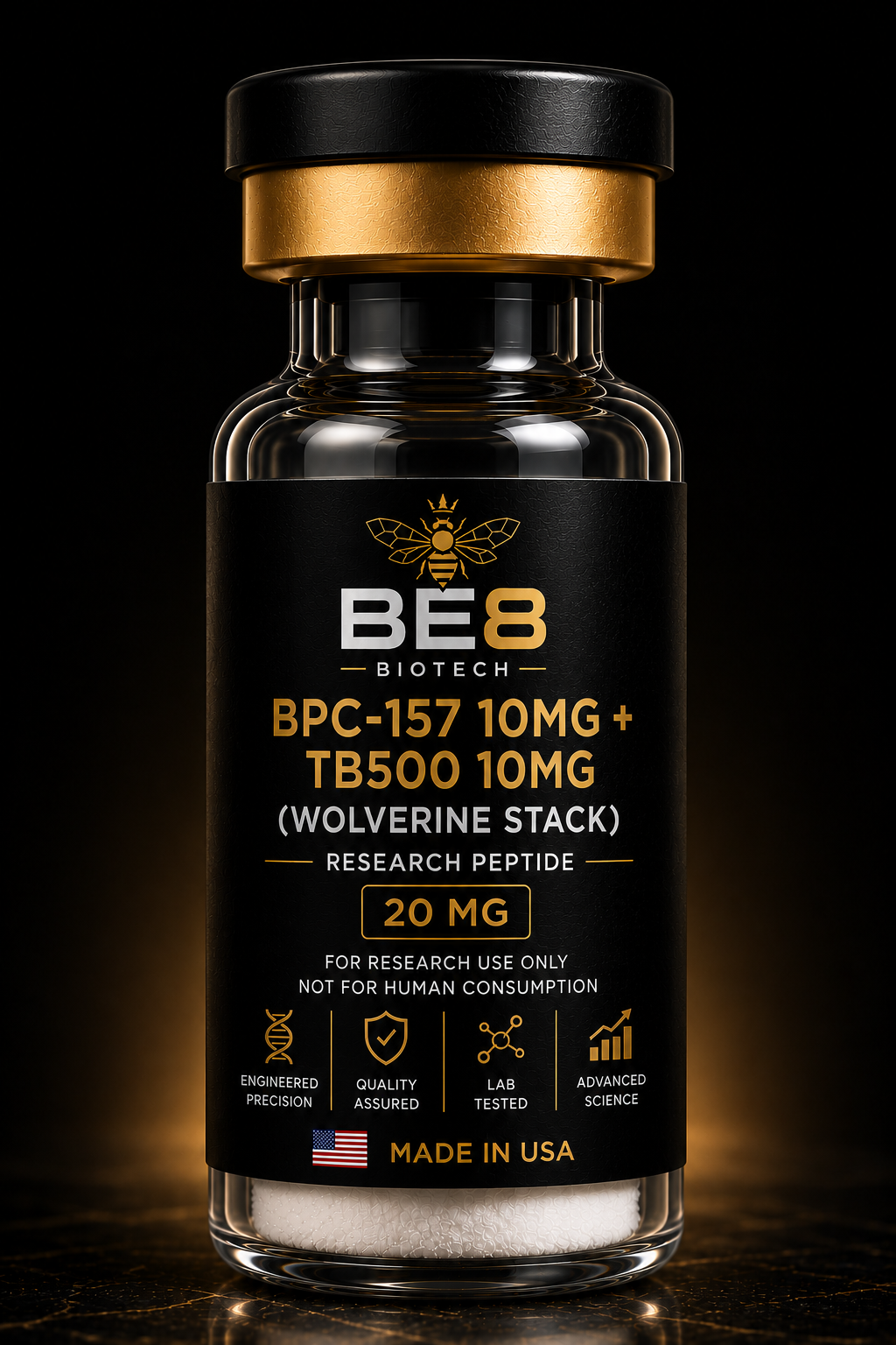 10mg BPC-157 + 10mg TB 500 (Wolverine Stack)